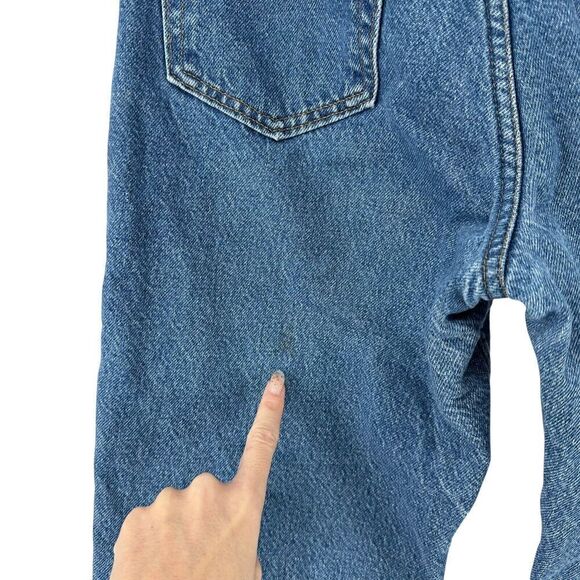 Plow And Hearth Vintage 90s Polartec Fleece Lined Jeans High Rise Size 8 Warm - Picture 8 of 10